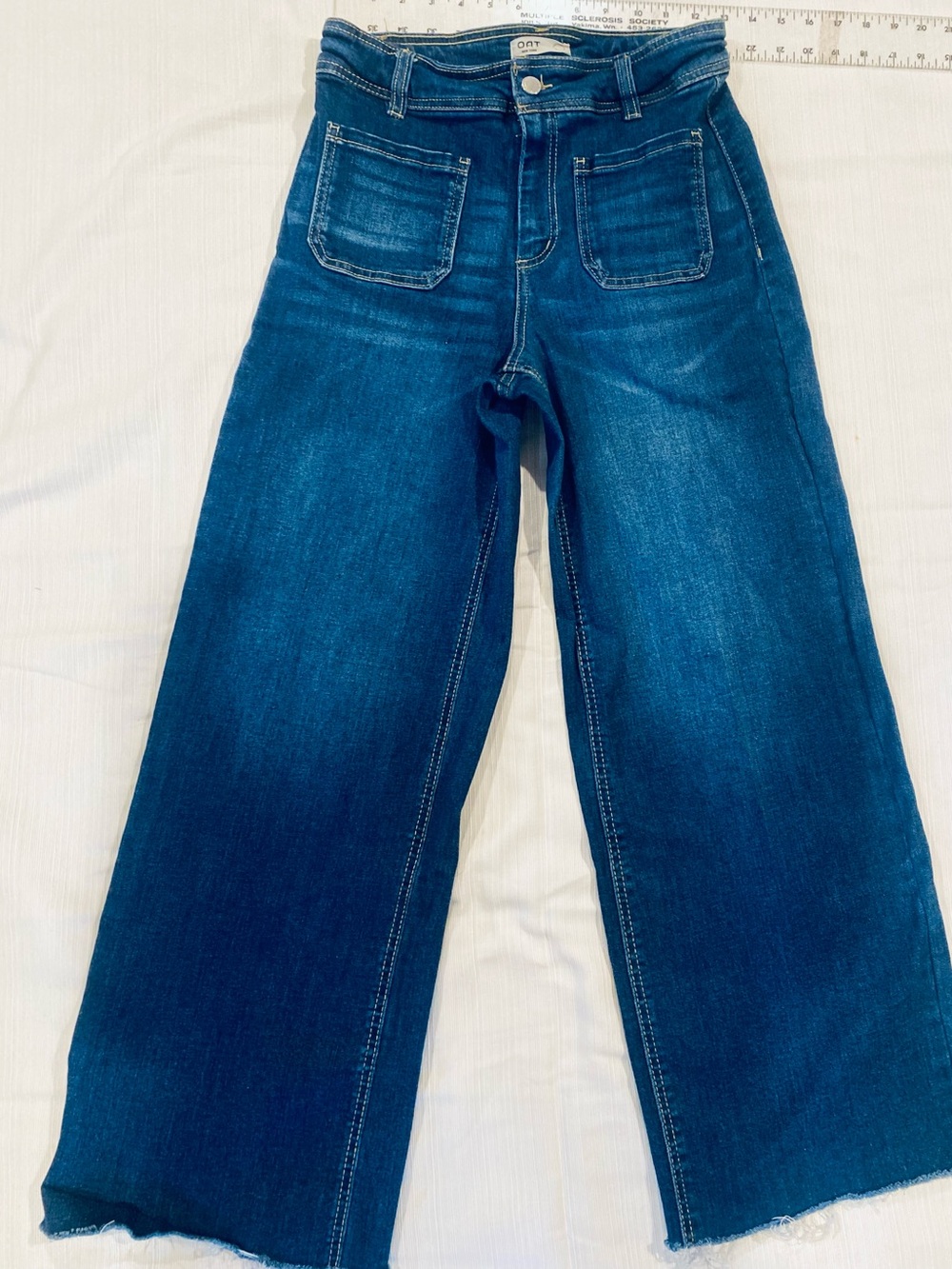 High-Rise Wide Leg Jeans in Deep Indigo